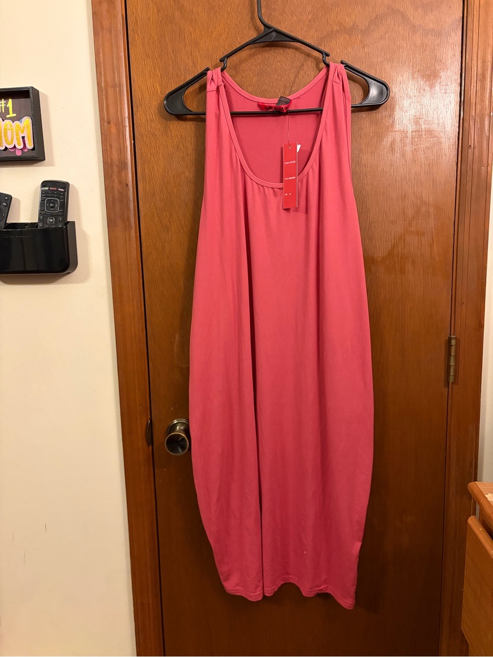 Hot Kiss Coral Pink Sleeveless Maxi Dress - Picture 2 of 6
